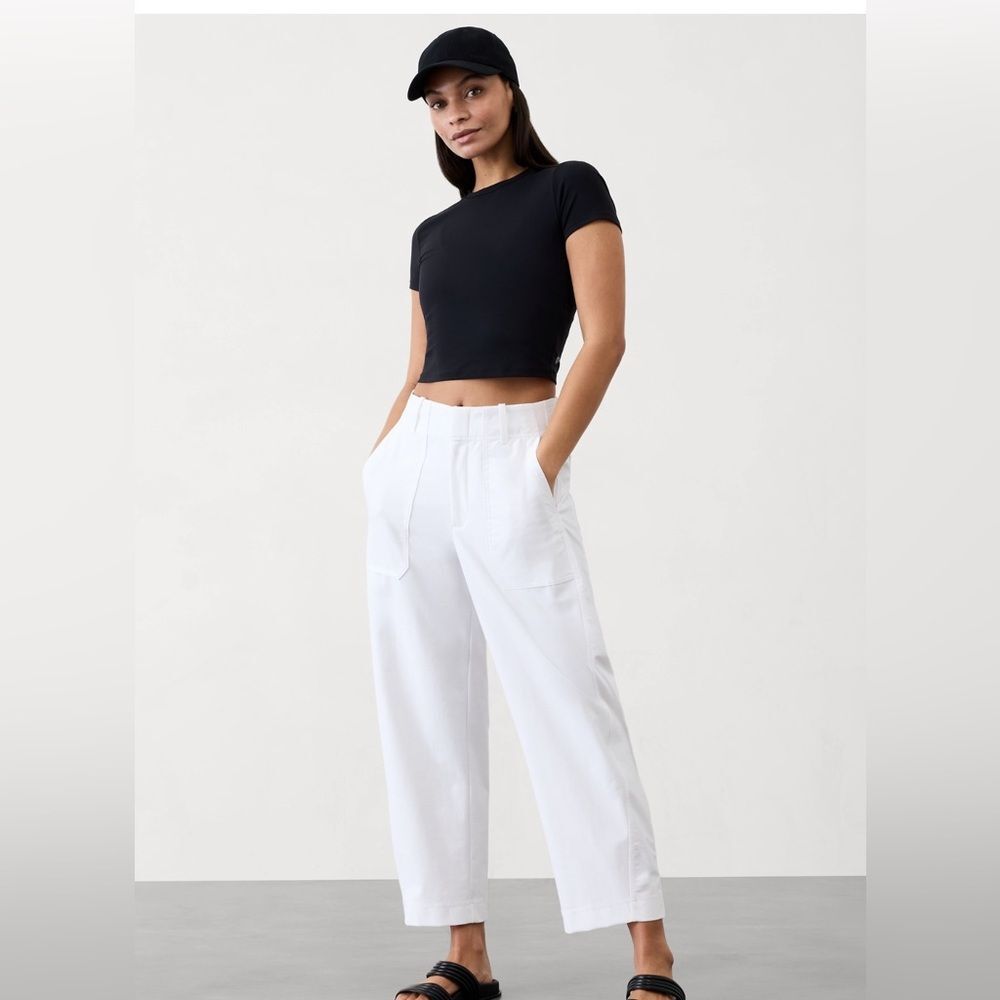 NWT Athleta Skyline Tailored Utility Pant Bright White 10